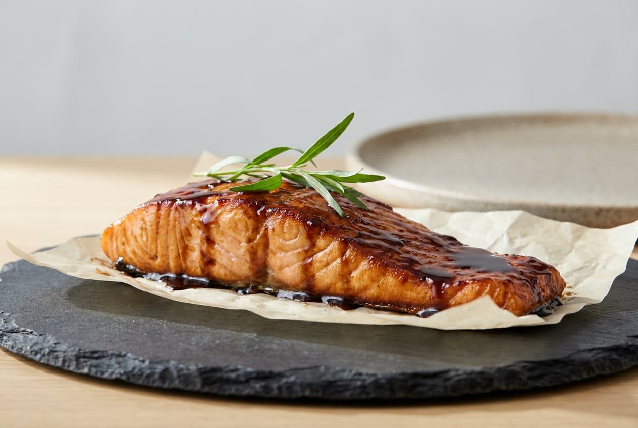 Honey-Balsamic Glazed Salmon Recipe